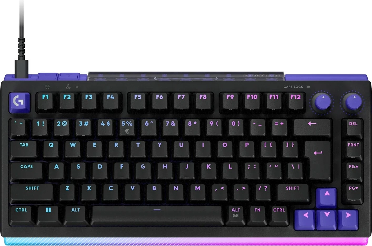 Tastierë gaming Logitech G512 X, 75%, magnetike-mekanike, RGB, me kabllo, e zezë