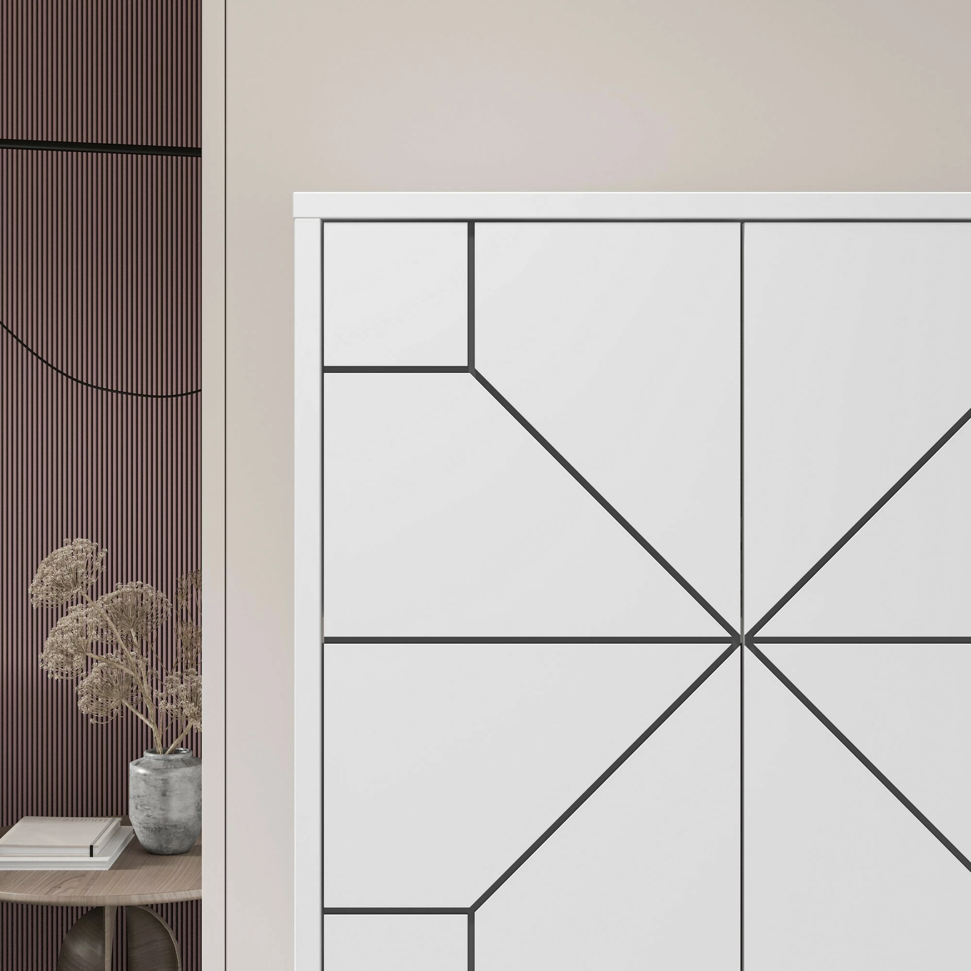 Dollap multifunksional Skye Decor, ngjyrë e bardhë, Dune