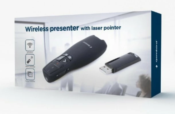 Prezantues wireless Gembird WP-L-12 me lazer, i zi