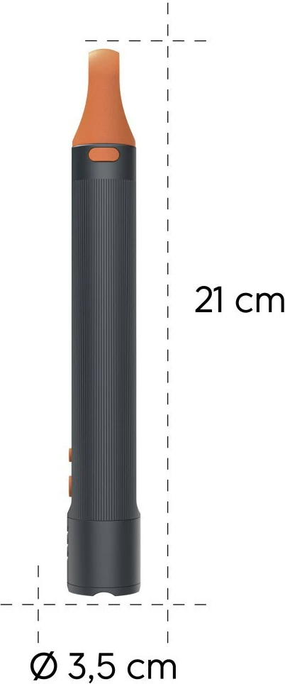 Elektrik dore Hama 228607 1200 lm 300 m zoom i rikarikueshëm IP44 USB-C, e zezë