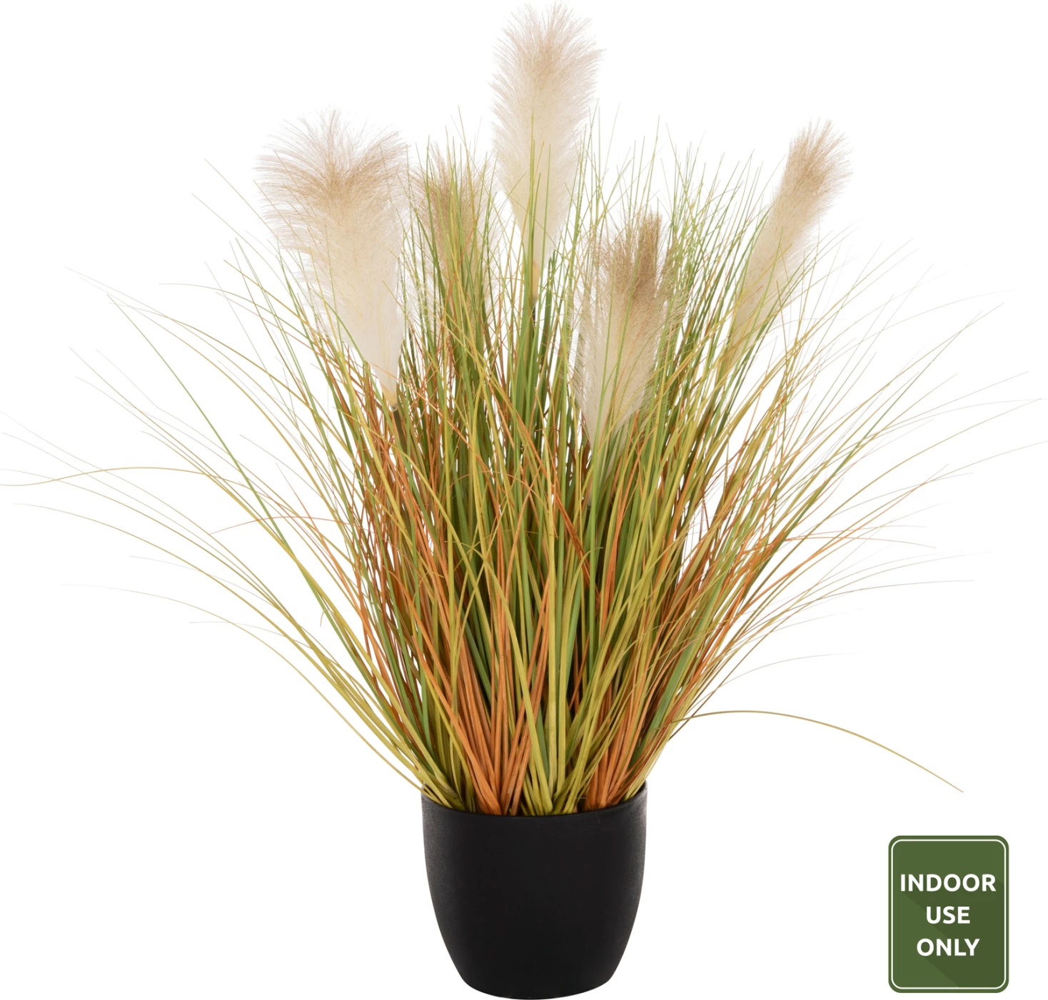 Bimë sintetike dekorative në vazo, FH4010, Phragmites Australis, Φ24x18-91H cm