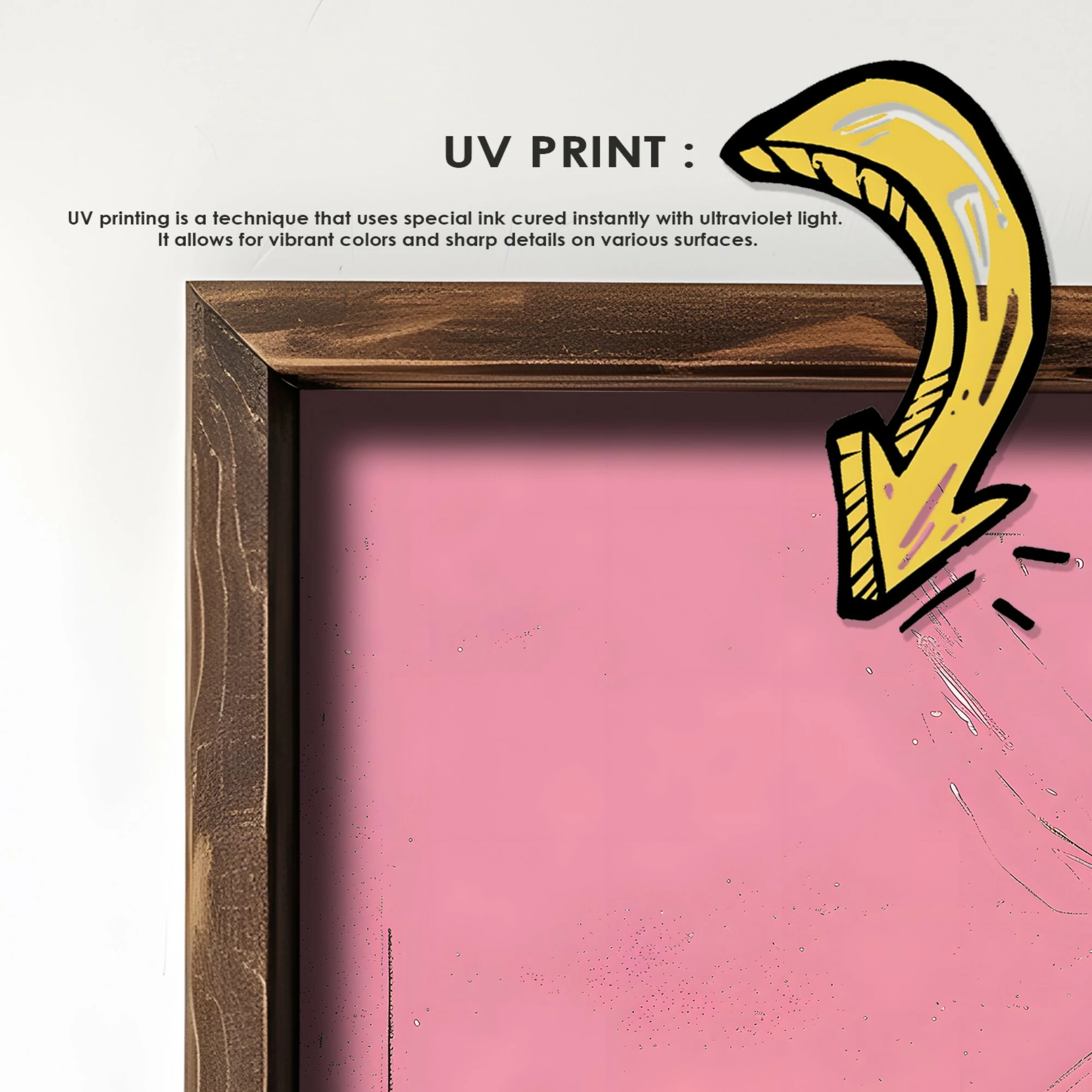 Pikturë dekorative me kornizë MDF, shumëngjyrëshe, Wallity, GE140-L