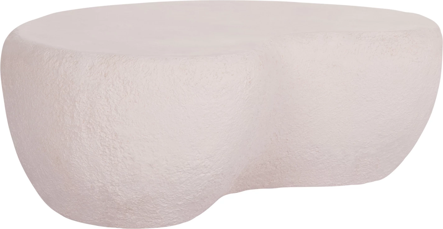 Tavolinë kafeje GERSON, fibër-cement, e bardhë, FH18151.02S, 104x72x40cm