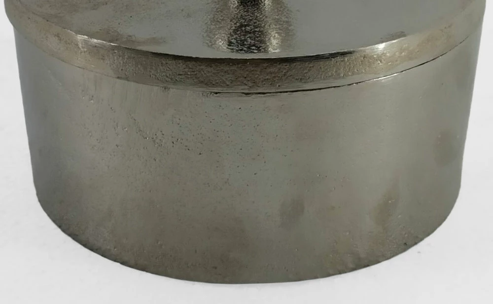 Kuti alumini për ruajtje, argjend, 14x14x10cm