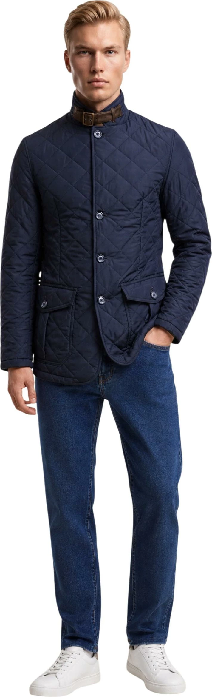 Jakne për meshkuj Barbour Quilted Lutz 262MMQU0508, blu [Madhësia: XXL]