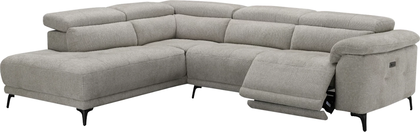 Këndare me 5 ulëse, me recline, ngjyrë bezhë, COMMODUS CD3315.02L, 275x231x77cm