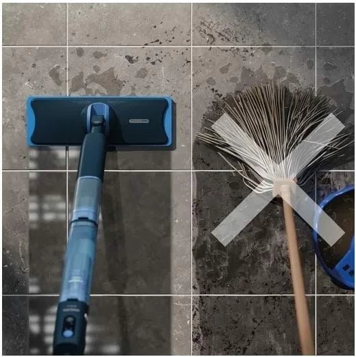 Mop elektrik Philips 5000 OneUp XV5113/01, pa kabllo, rezervuar uji, blu