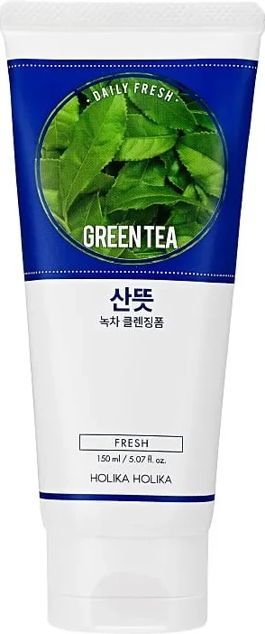 Shkumë pastruese për fytyrë për femra HOLIKA HOLIKA Daily Fresh Green Tea, 150ml