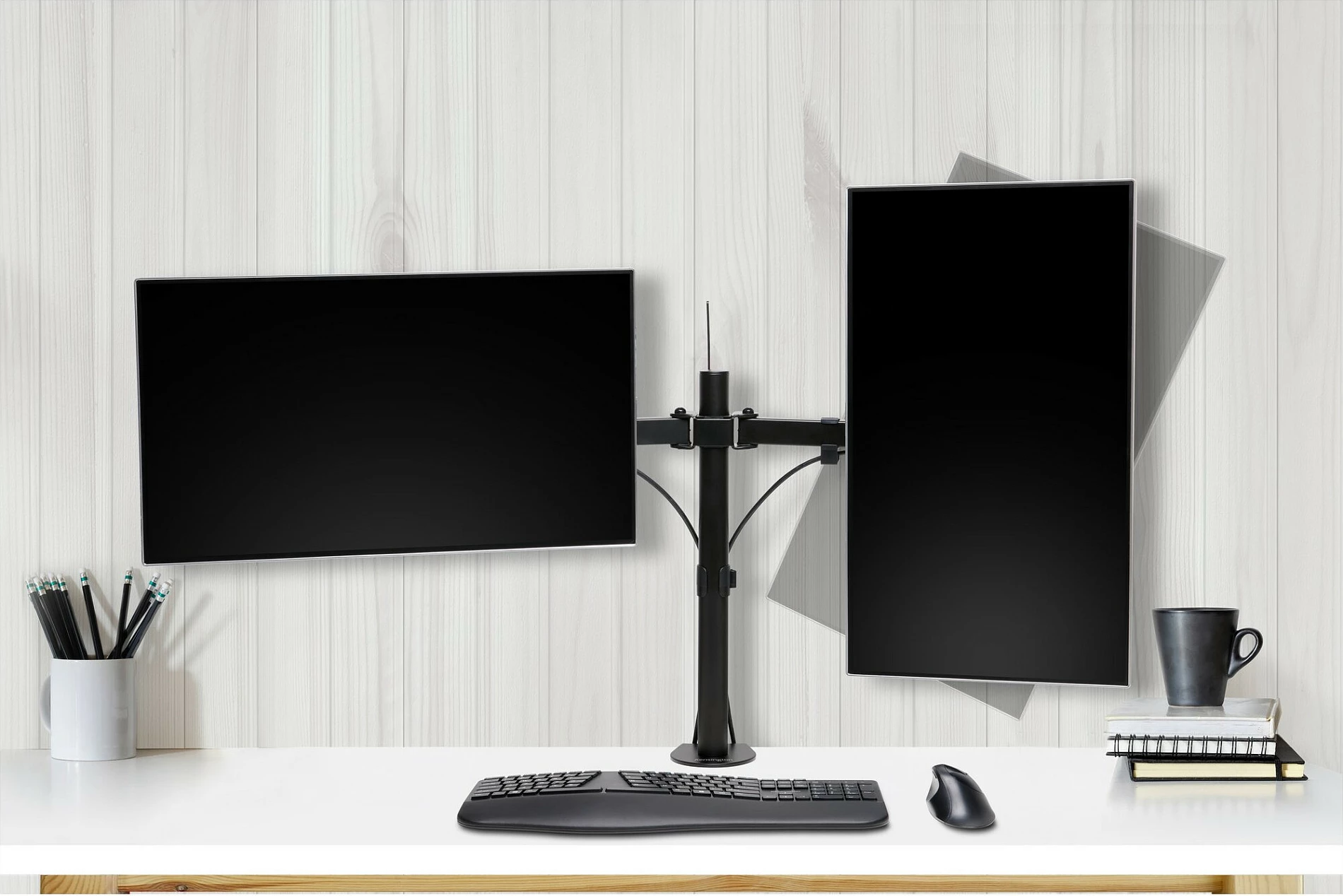 Kensington SmartFit® Ergo Dual Extended Monitor Arm, 32", e zezë