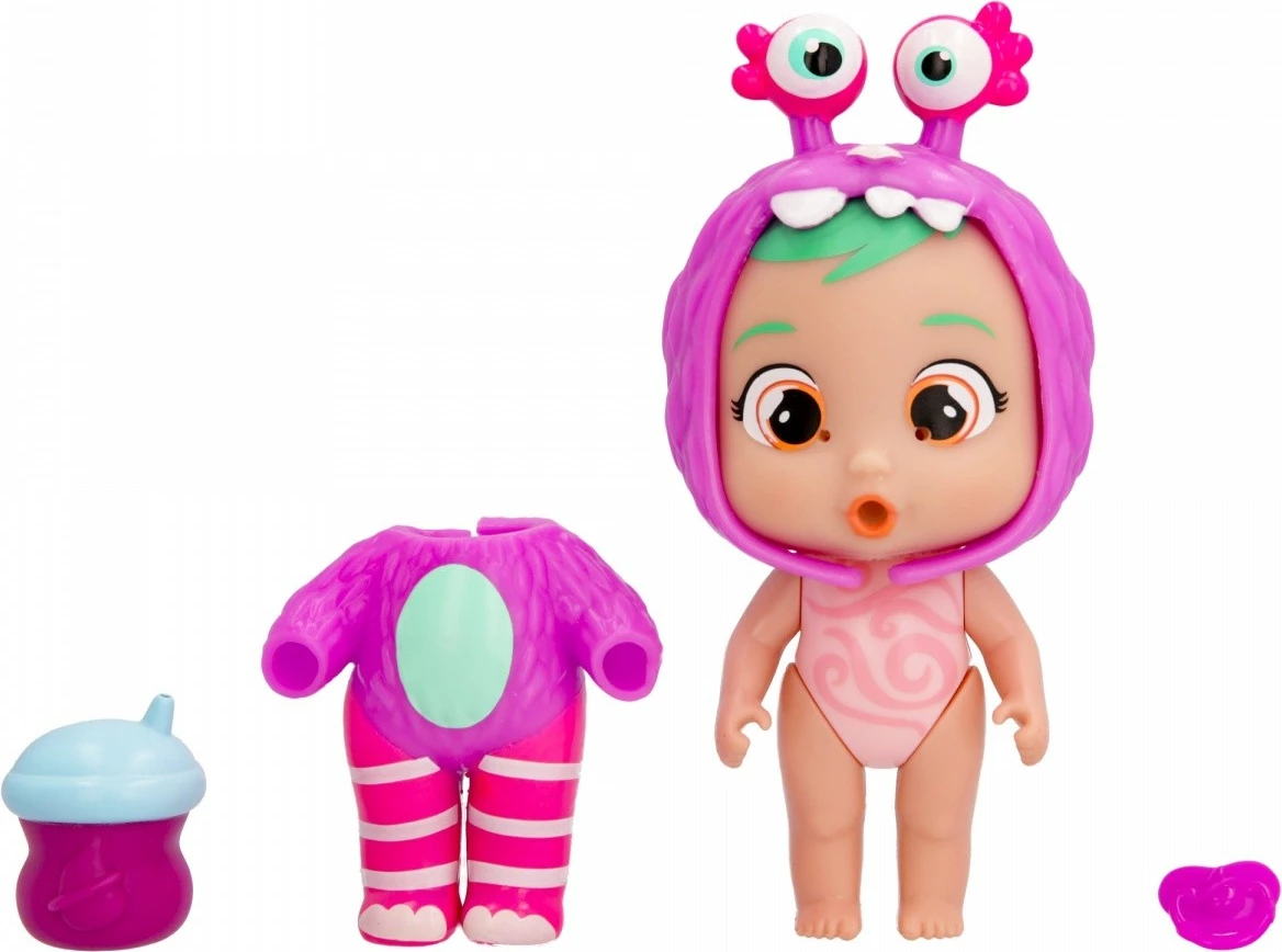 Kukull Cry Babies Stars Jumpy Monsters Bubu, Tm Toys, plastikë, për vajza, pa bateri, vjollcë