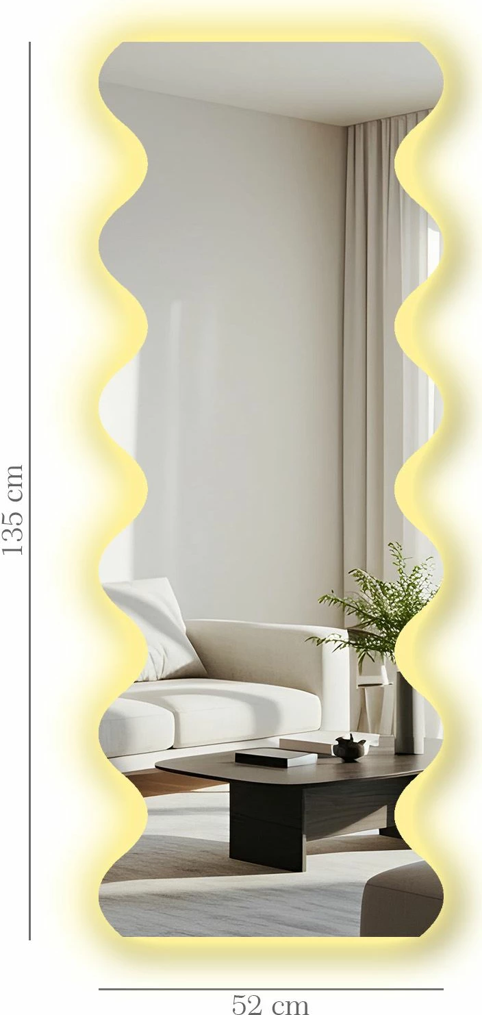 Pasqyrë me ndriçim LED, Skye Decor, 52135Ledayna-006