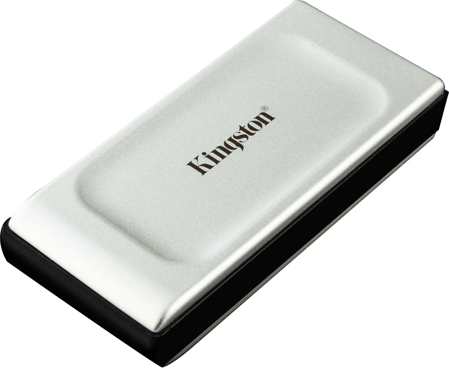SSD portabël Kingston XS2000, 500 GB, USB Type-C, 3.2 Gen 2, 2000 MB/s, E zezë, Argjendtë