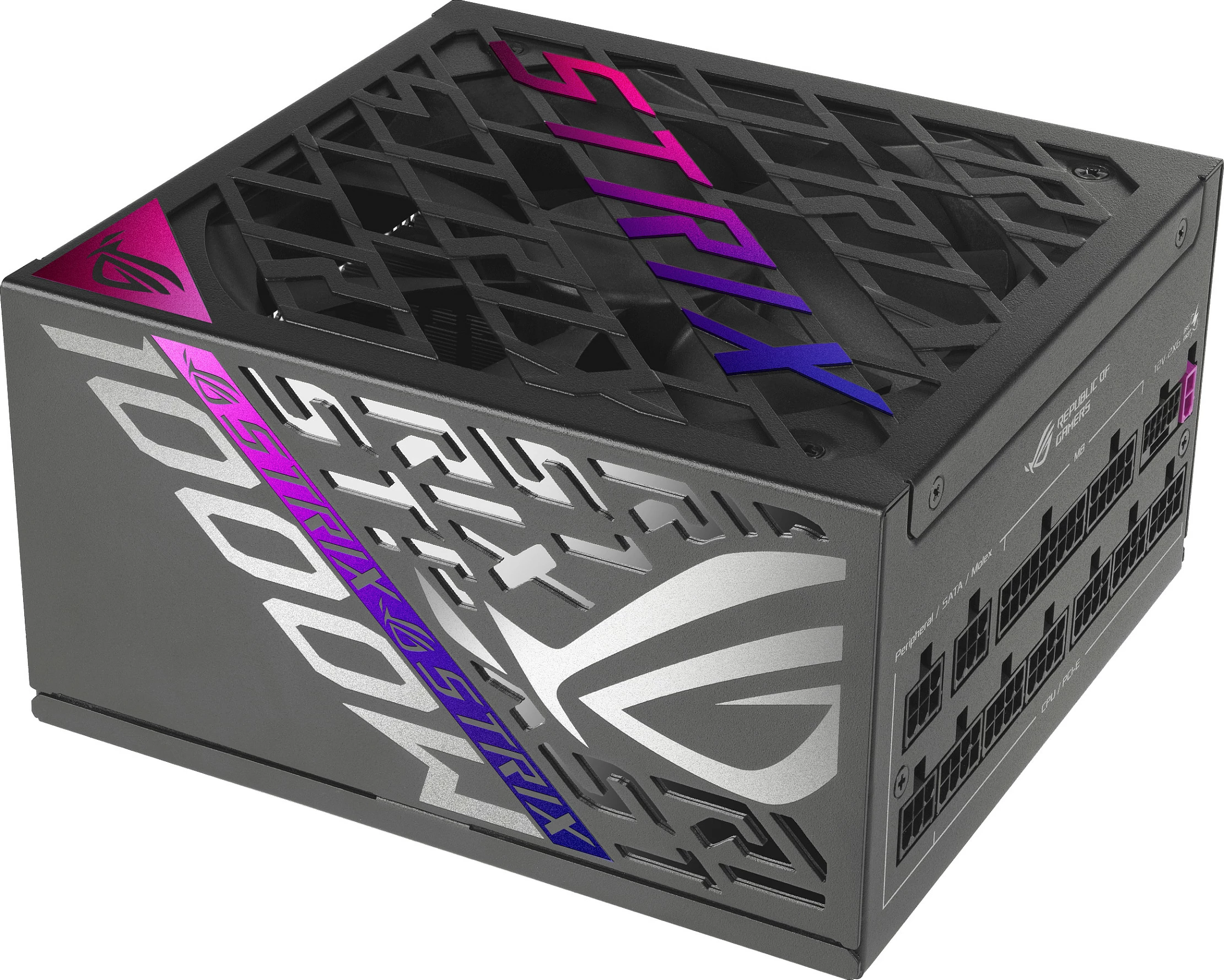 Furnizues rryme ASUS ROG Strix ROG-STRIX-1000P-GAMING-E, 1000W, 80+ Platinum, Fully Modular, ATX 3.1, zi/gri
