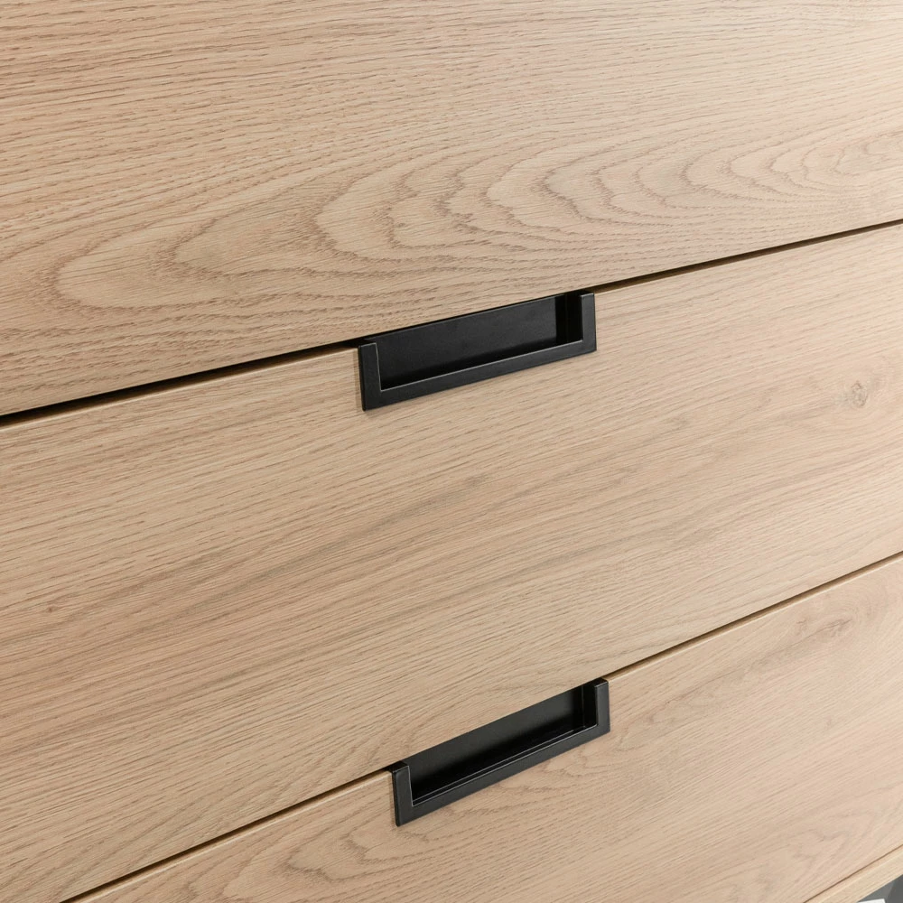 Komodë NEON me 3 sirtarë, natyrale, 80x39x83cm