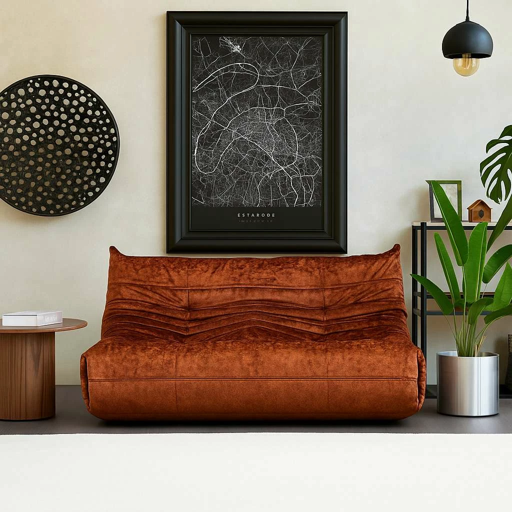 Divan dy ulëshe, ngjyrë e kuqe, Atelier del Sofa, Bocek