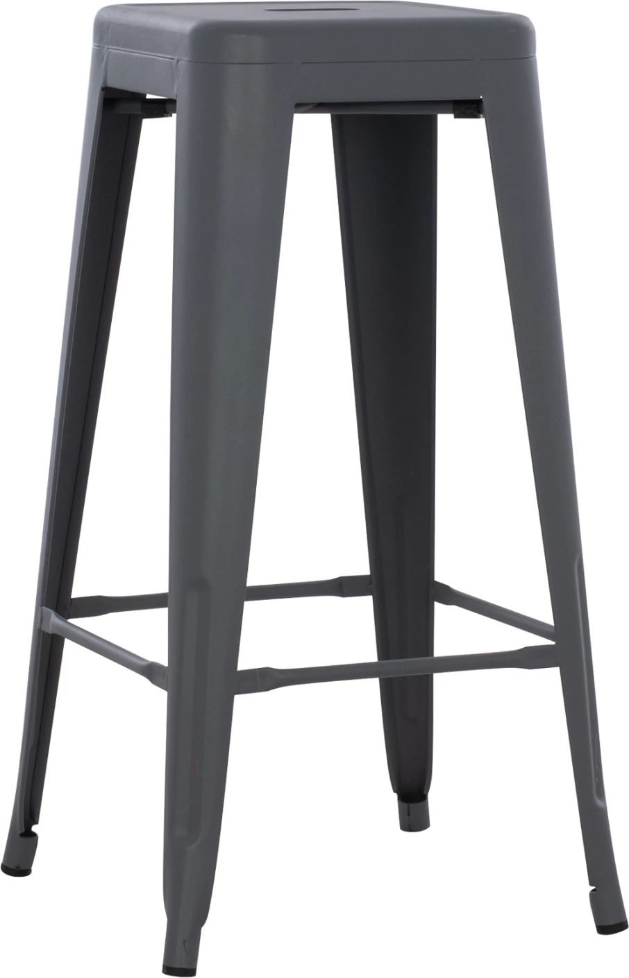 Karrige për bar metalike Melita, ngjyrë gri, FH8642.10, 43x43x78 cm