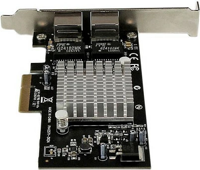 Kartë rrjeti StarTech ST2000SPEXI, PCIe x4, 2x Gigabit RJ-45, Intel I350, e zezë