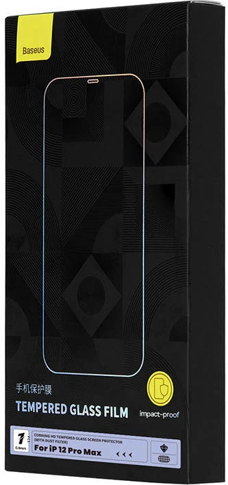 Xham i temperuar Baseus SGKN030502 për iPhone 12 Pro Max, 0.4mm, me set pastrimi