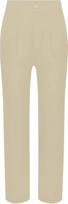 Pantallona për femra Tommy Hilfiger, modeli Tjw Shrs Pleated Tapered, ngjyrë krem