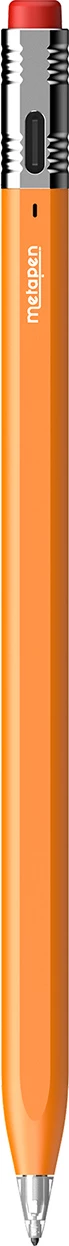 Stylus për iPad, Metapen, Pencil Air8 Pro X, 26 orë, USB-C, Palm Rejection, pa Bluetooth, 3 maja, portokalli