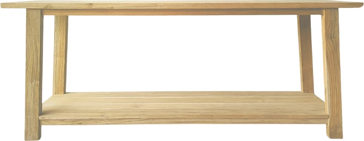 Konsolë Decoza, dru tik natyral, 200x40x80cm
