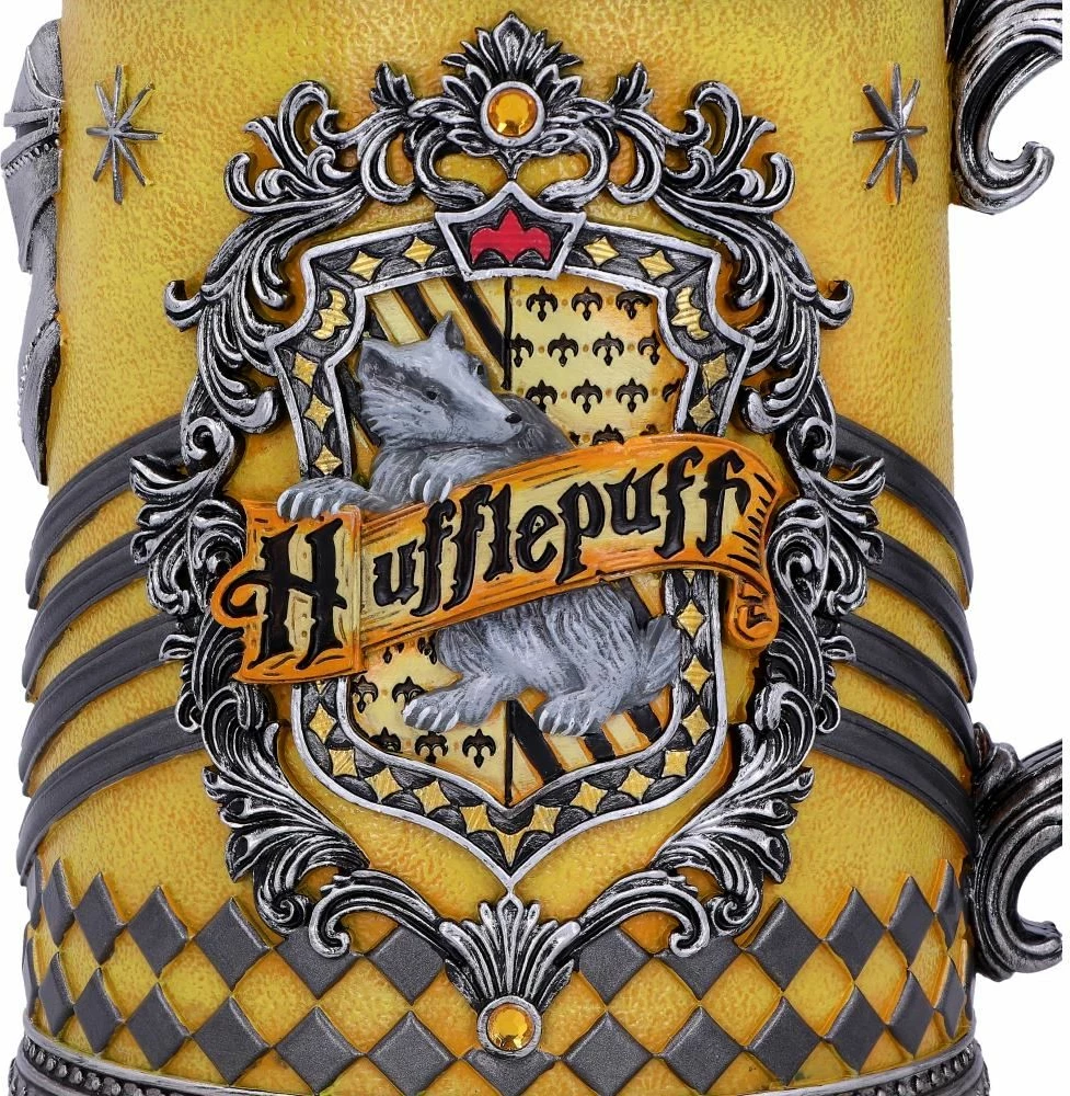 Kupë NEMESIS NOW Harry Potter Hufflepuff 600 ml, 15.5 cm, verdhë/zi