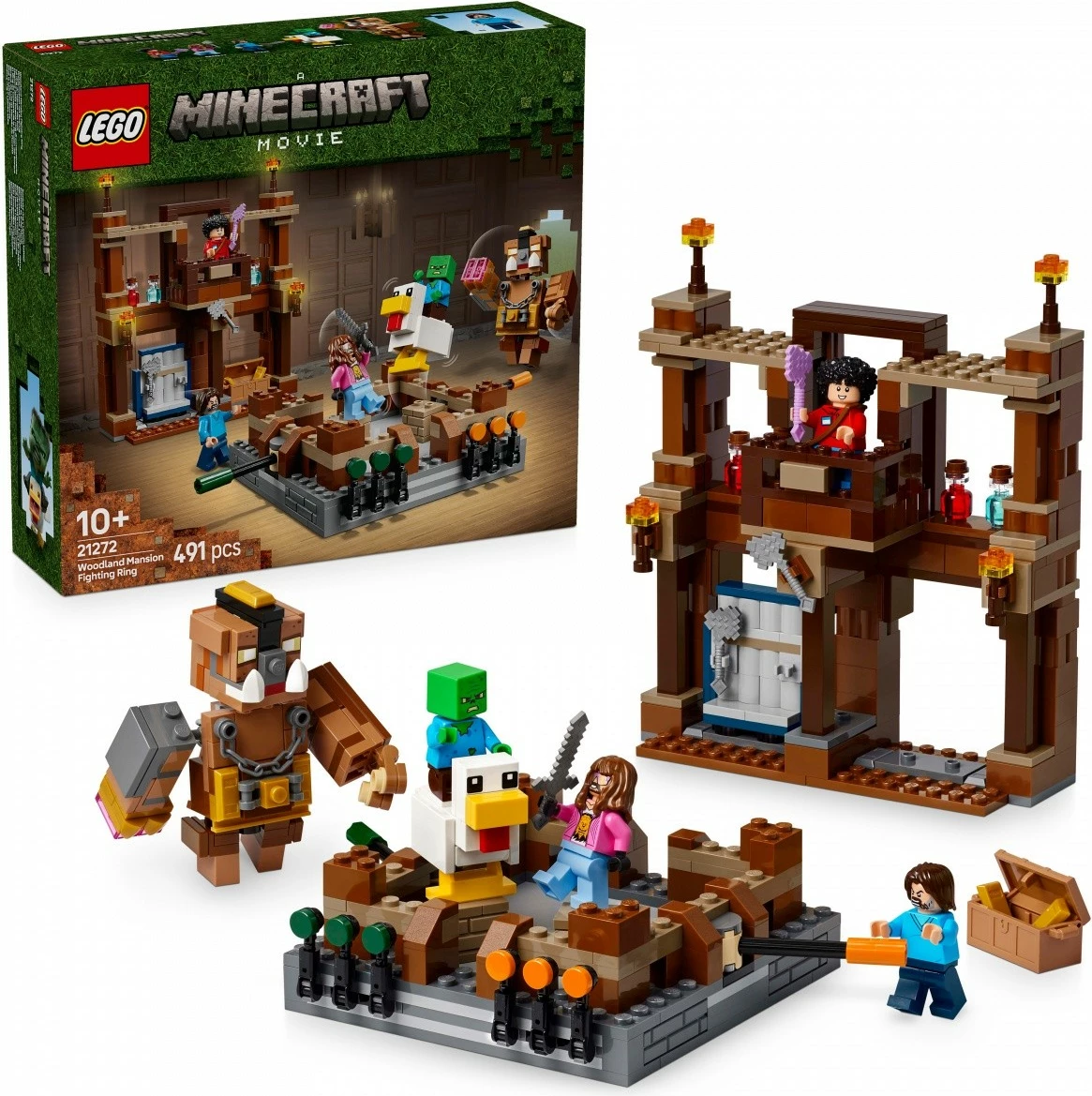 Set LEGO Minecraft 21272 Ring at the Forest Manor, 491 pjesë