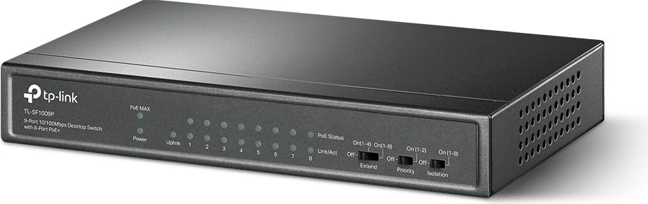 Switch Desktop TP-Link, 10/100Mbps, 8 porte PoE+, i zi