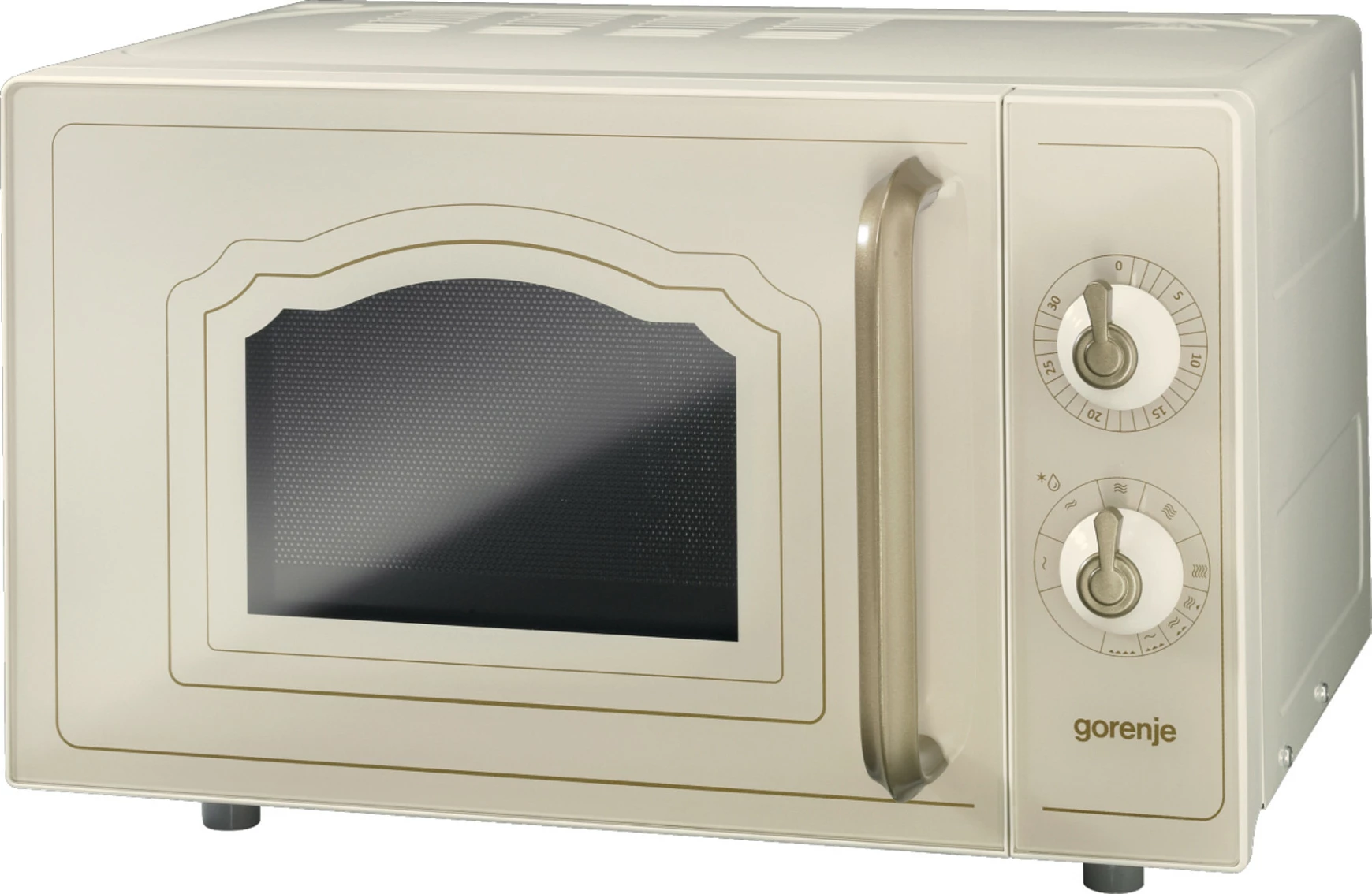 Mikrovalë Gorenje MO4250CLI, 20L, 700W, me Grill 800W, Ivory/Bezhë