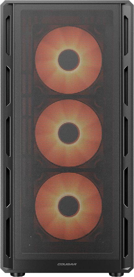 Kasë COUGAR AIRFACE PURE PRO Midi Tower ATX me 4x120mm RGB ventilatorë, e zezë