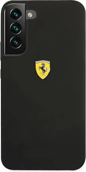 Mbështjellës Ferrari On Track Silicone për Samsung Galaxy S22+, i zi