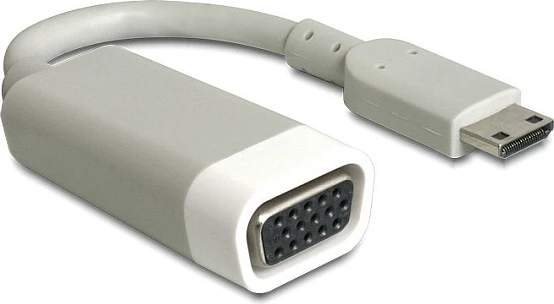 Adapter DeLOCK 65471 mini HDMI në VGA, 0.015 m, i bardhë