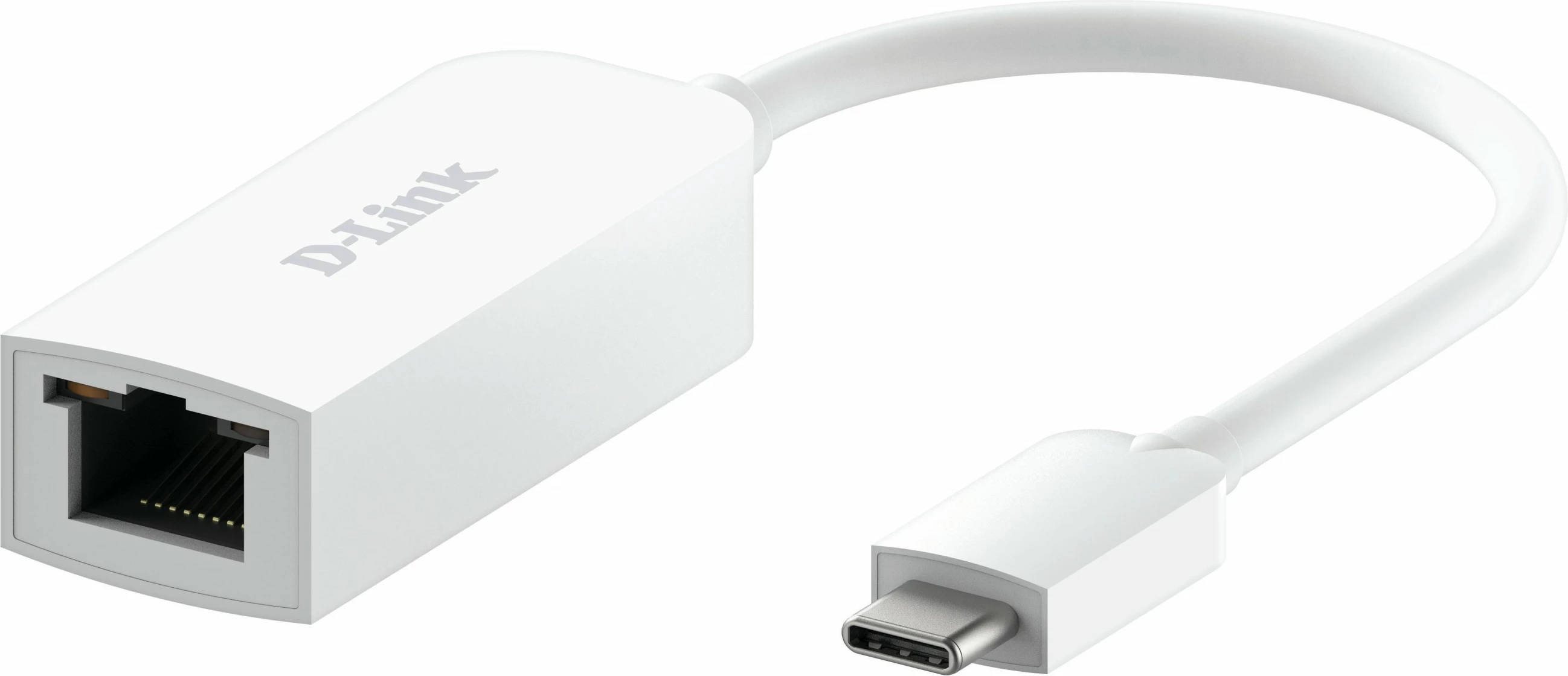 Adapter D-Link USB-C në Ethernet 2.5G DUB-E250, i bardhë
