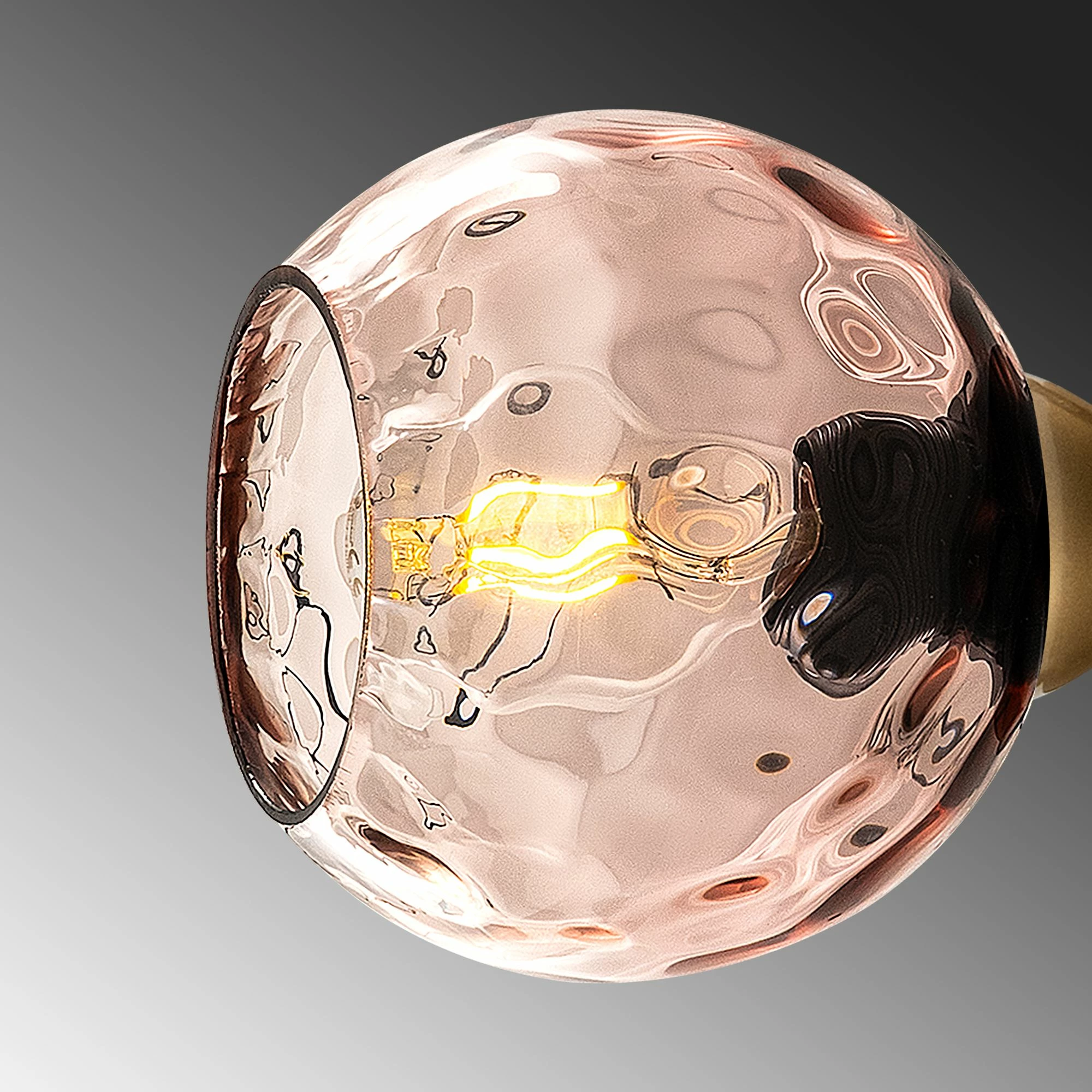 Llambë dyshemeje Opviq, rozë dhe ari, Benek - 20 - 15 - 14523, 35x35x165 cm