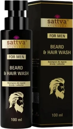 Shampon për flokë dhe mjekër Sattva për meshkuj, 100ml