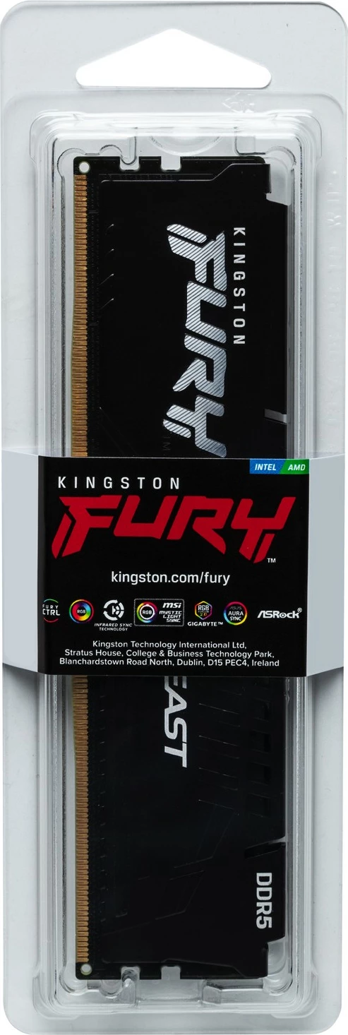 RAM Memorje Kingston FURY Beast Black EXPO 16GB DDR5 6000MT/s e zezë