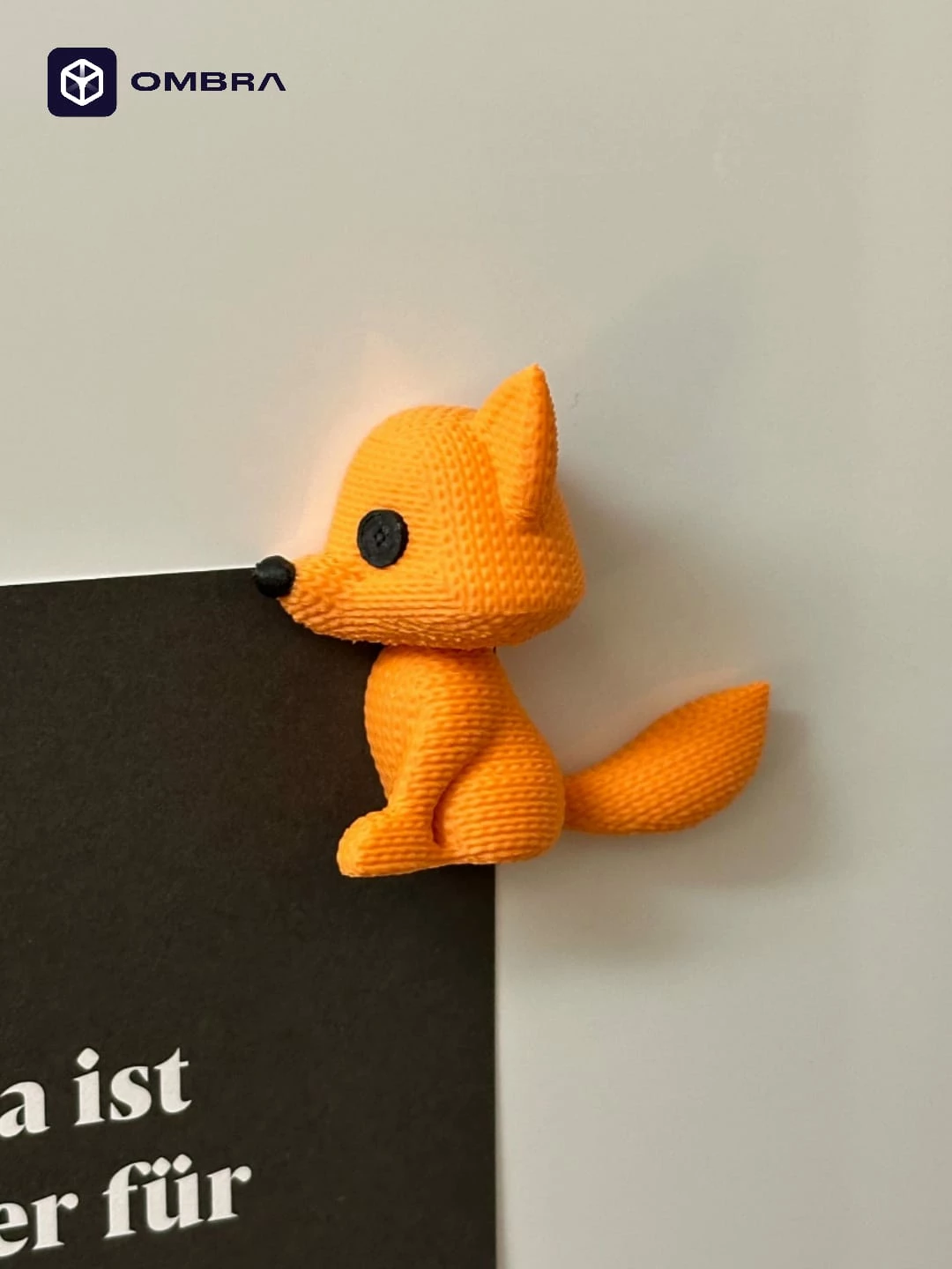 Knitted Fox Fridge Magnet - e Portokallt