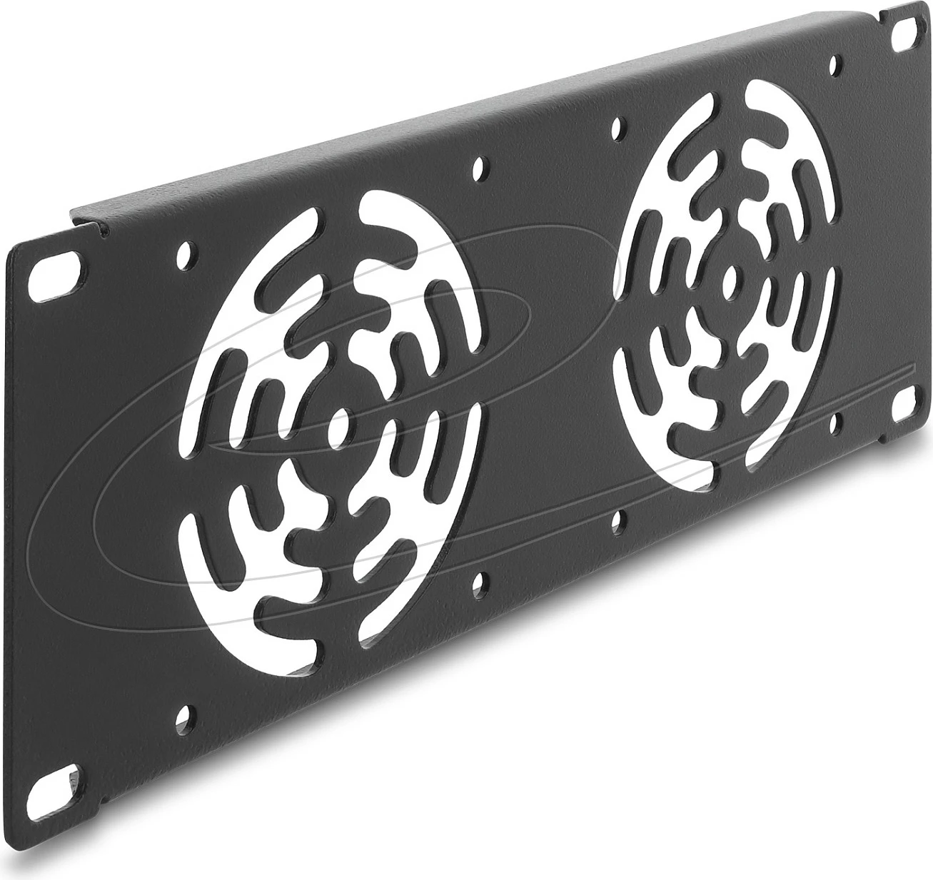 Panel mbulues me ventilatorë DeLOCK 67432, 2U, për rack 10", metal, gri e errët