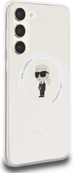 Mbështjellës Karl Lagerfeld IML Ikonik MagSafe për Samsung Galaxy S24+, transparent