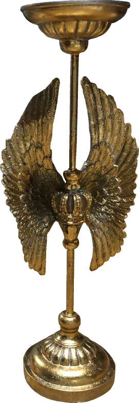 Mbajtës qirinjsh VOLE, polirezine, ngjyrë ari, 16x14x43cm