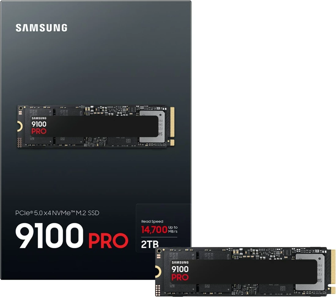 SSD Samsung 9100 PRO, M.2 PCIe 5.0 NVMe, 2 TB, i zi
