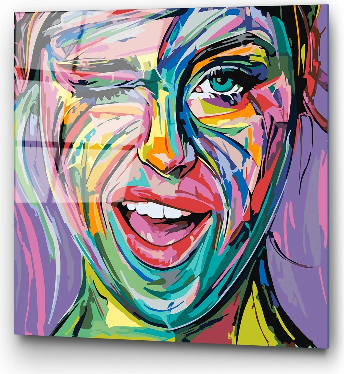 Pikturë dekorative prej xhami të temperuar, Wallity, UV-845, 50x50cm