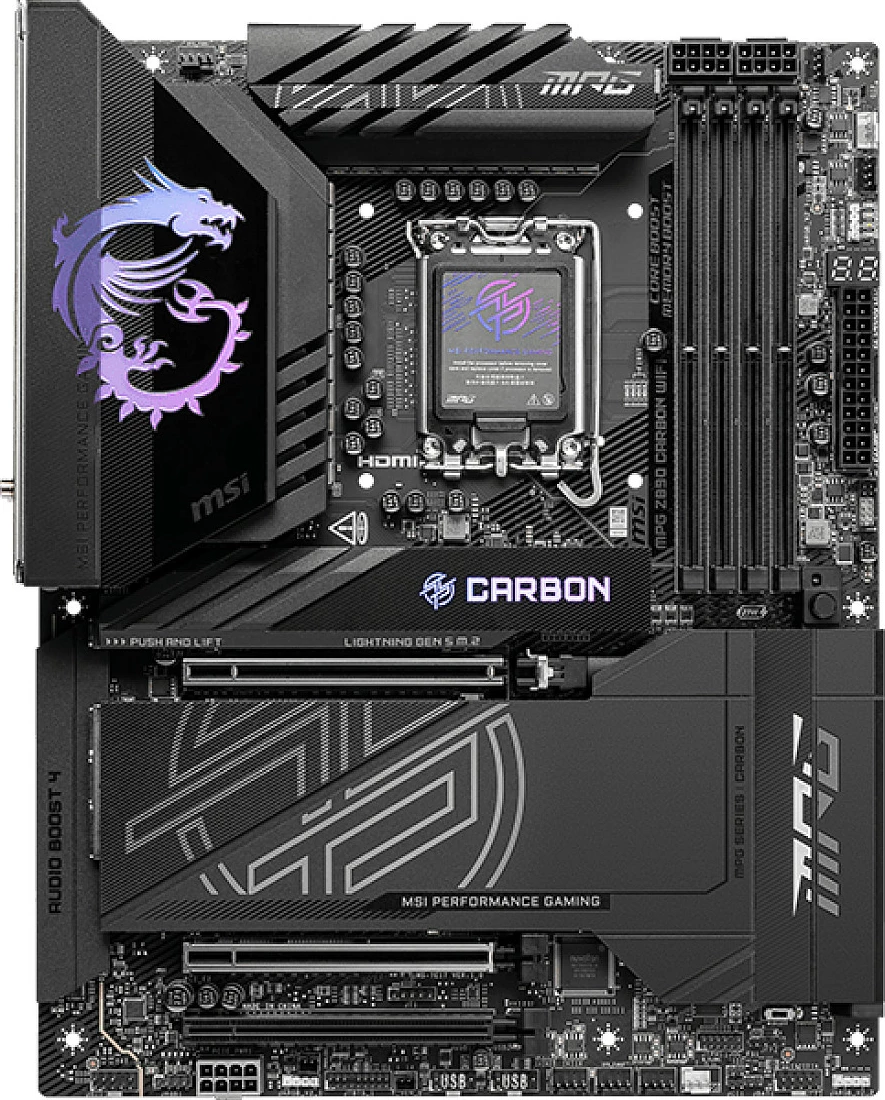 Pllakë amë MSI MPG Z890 CARBON WIFI, Intel, LGA 1851, 256 GB, e zezë