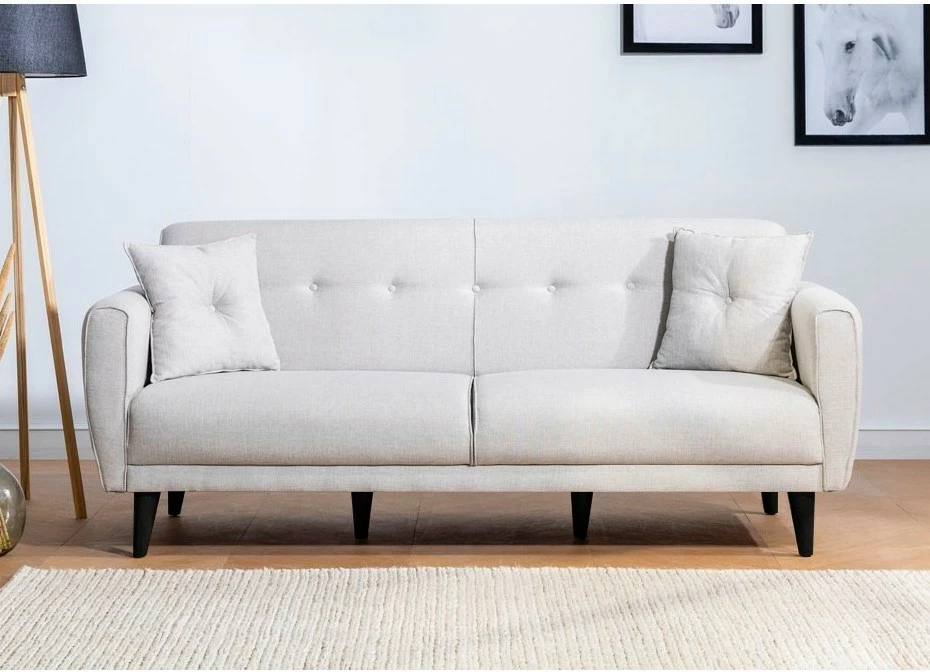 Set divan-krevati dhe karrige, krem, ARİA-TAKIM5-S 1005