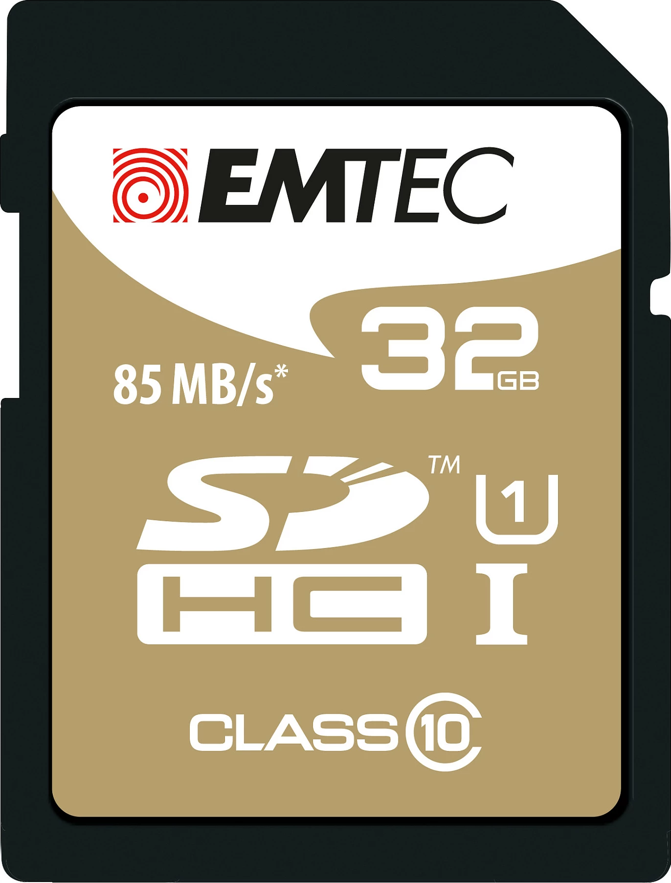 Kartelë memorie SDHC EMTEC ECMSD32GHC10GP, 32GB, Class 10, 85MB/s, e zezë/kafe