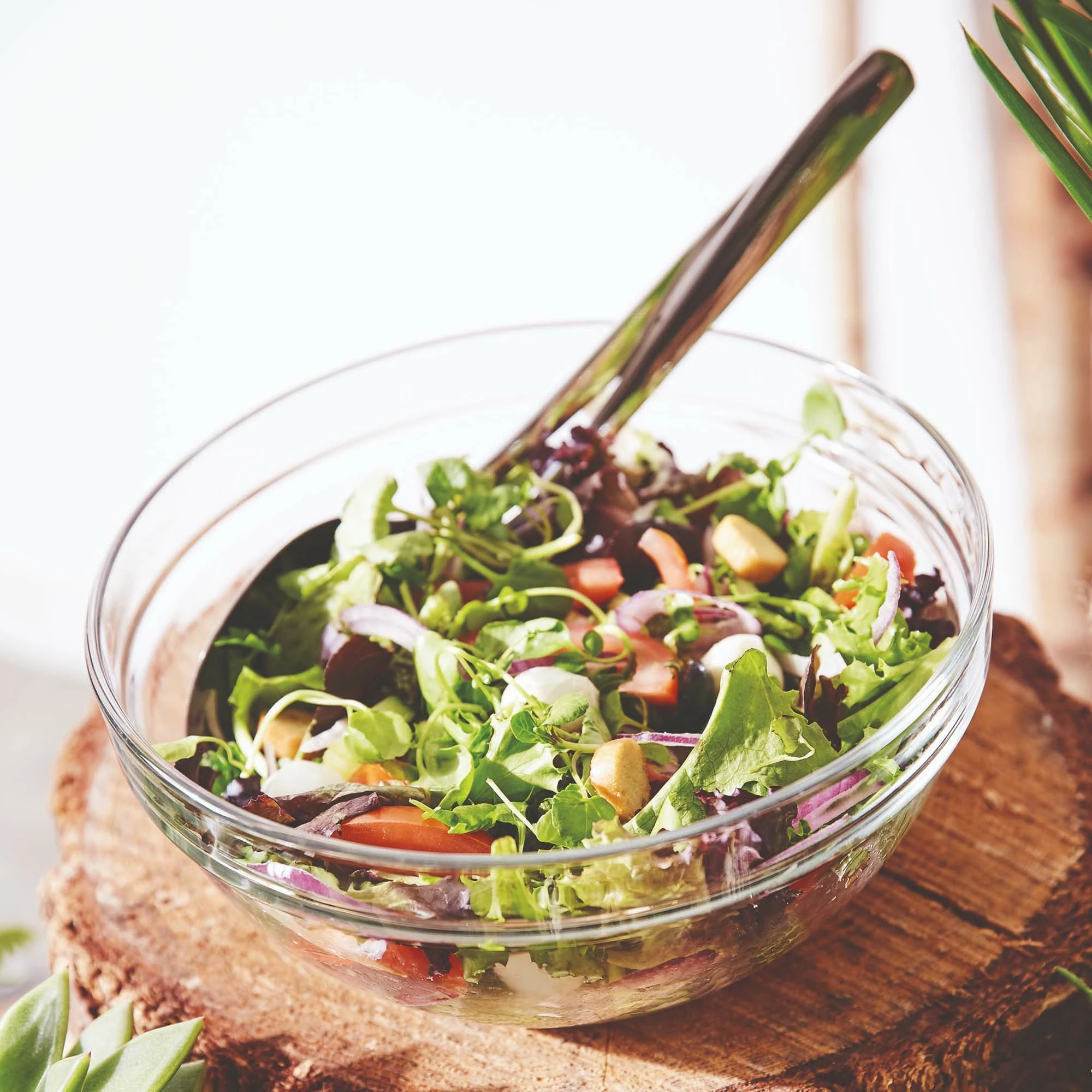 Tas sallate Arcoroc 6000 ml Ø290 mm qelq i kalitur, transparent, set 6 copë