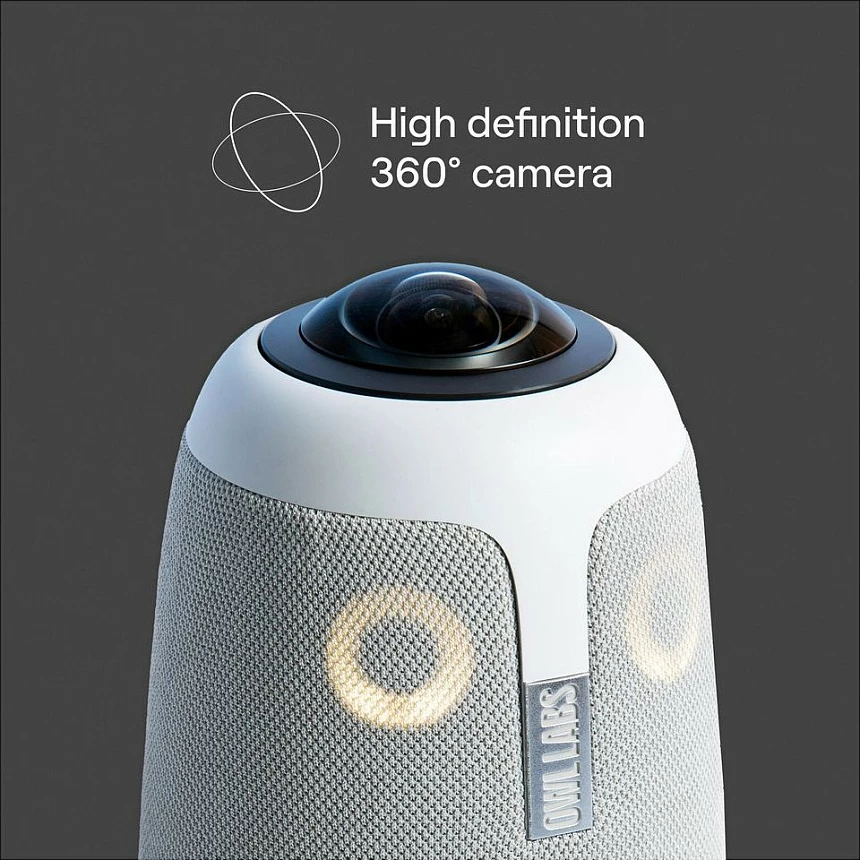 Sistem video-konference Owl Labs Meeting Owl 3, 360°, Full HD 1080p, Bluetooth/Wi‑Fi, gri