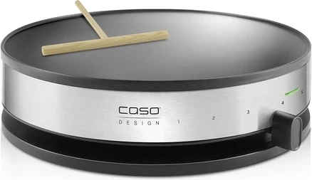 Krepa-maker CASO CM 1300, 33 cm, 1300 W, inox/zezë, set me dozator brumi + shpatull druri