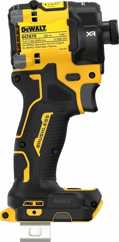 Impact driver DeWalt DCF870N XR 18V 56Nm hidraulik Brushless, verdhë/zezë, vetëm trup (pa bateri/karikues)