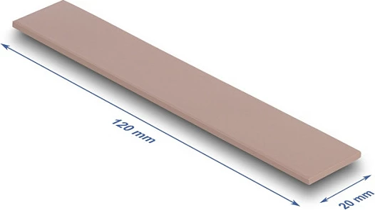 Pad termik DeLOCK për M.2 120x20x2mm, 3 W/mK, pa silikon, rozë